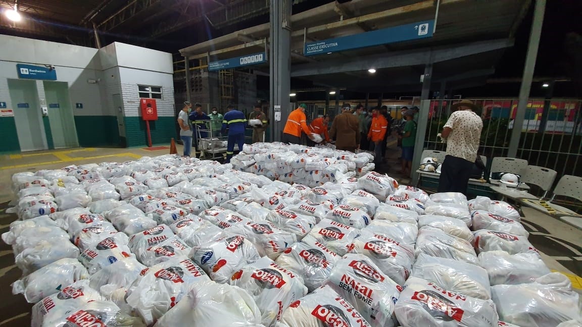 Campanha “Rede Voluntária Vale e Natal Sem Fome” alcança mais de 400 mil refeições em uma semana. Meta é chegar a 770 mil