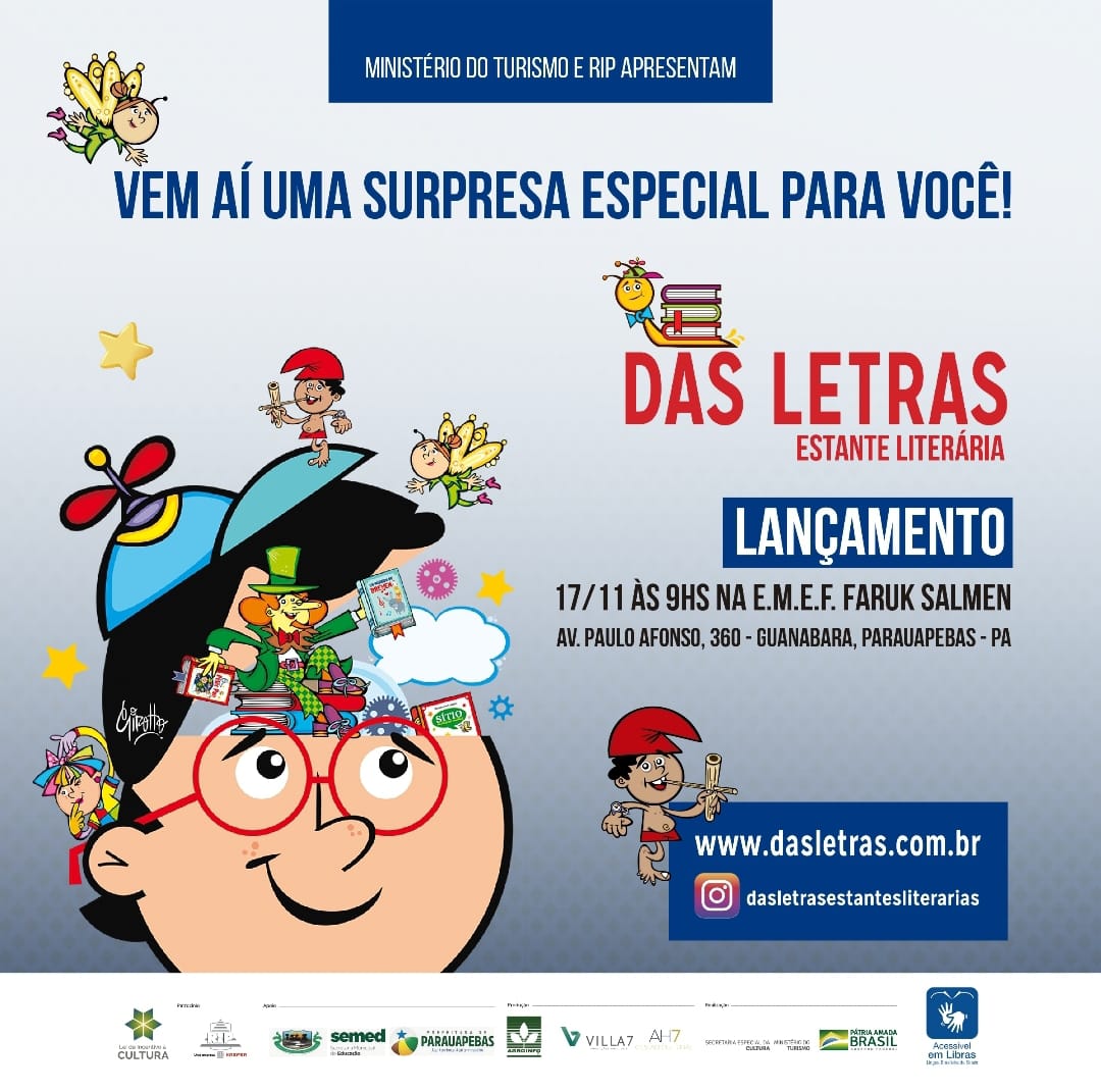 Primeira estante literária ‘Das Letras’ via projeto cultural é inaugurada em Parauapebas