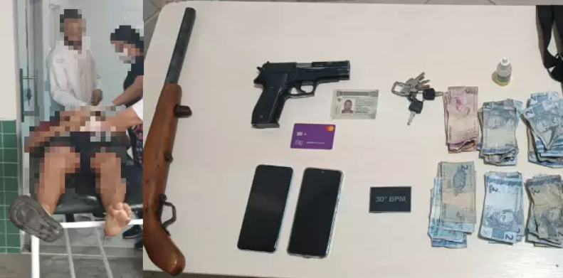 Um assaltante morre e outro vai preso após roubo, em Belém