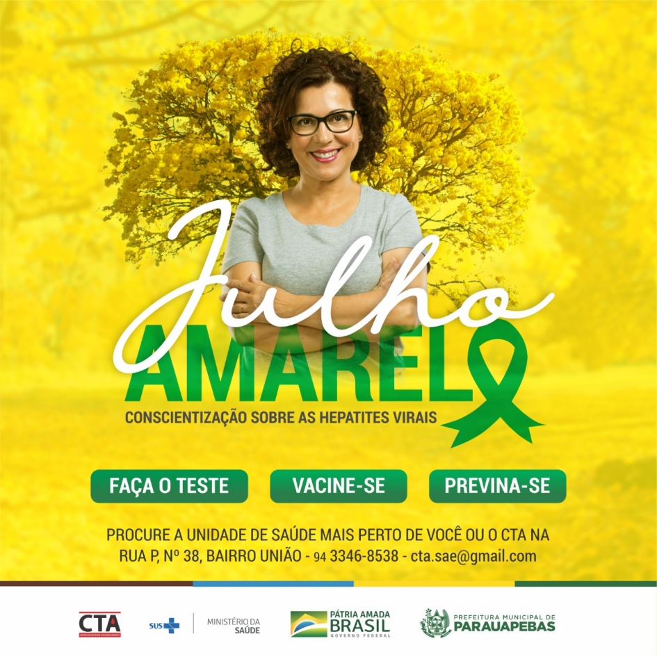 Prefeitura lança campanha Julho Amarelo contra as hepatites virais