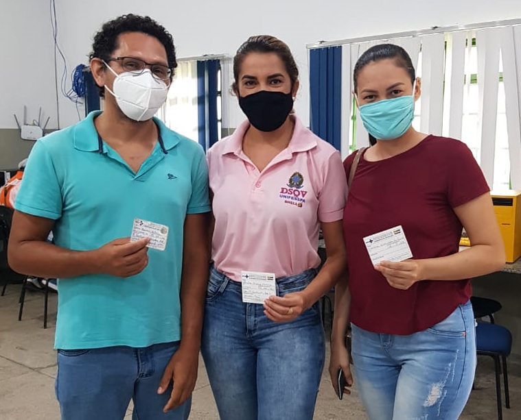 Servidores e colaboradores da Unifesspa recebem a primeira dose da vacina contra Covid-19