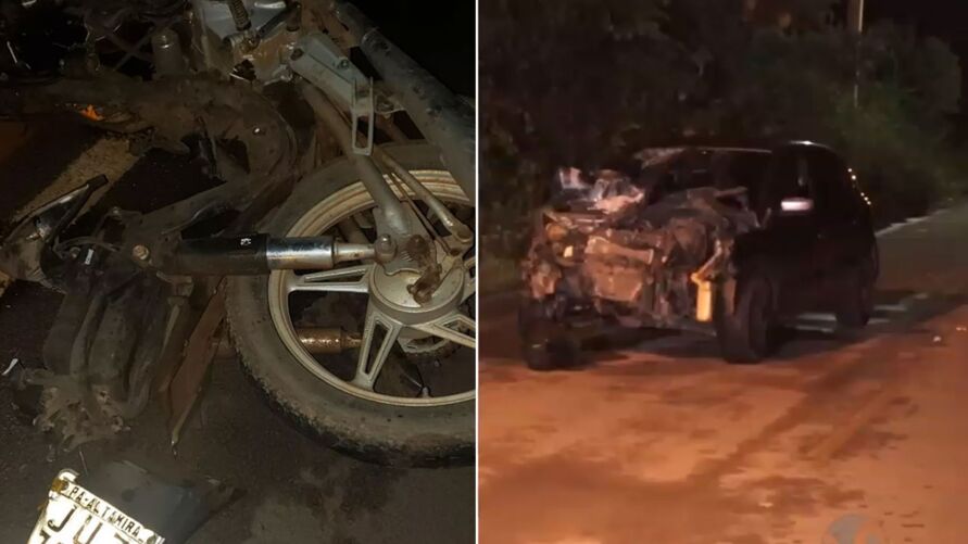 Irmão são arremessados de moto e morrem em acidente no Pará