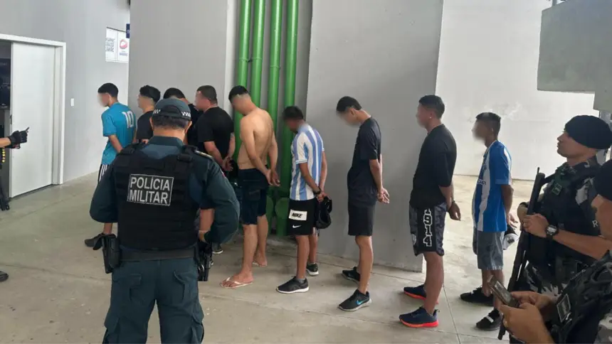 Polícia prende dois torcedores em flagrante e autua dez durante clássico entre Remo e Paysandu no Mangueirão