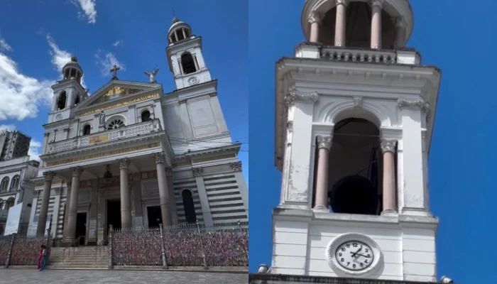 Sinos da Basílica de Nazaré tocam em celebração à escolha do novo papa