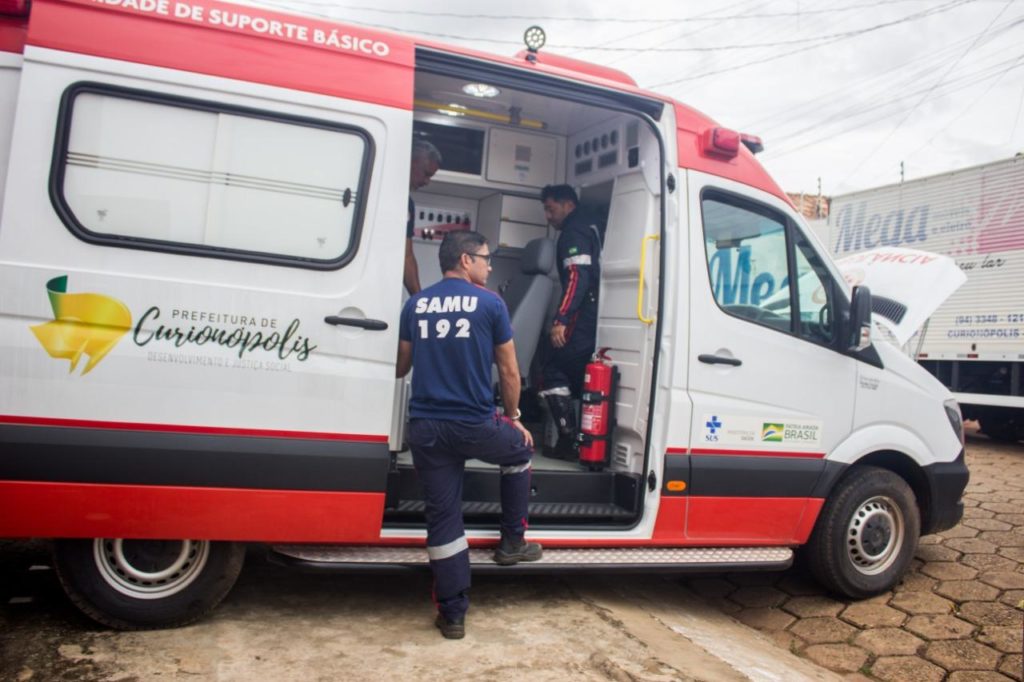 Nova ambulância do SAMU passa a operar em Curionópolis