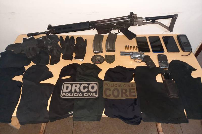 Em Canaã dos Carajás, PC localiza e prende grupo criminoso fortemente armado que planejava roubo a bancos
