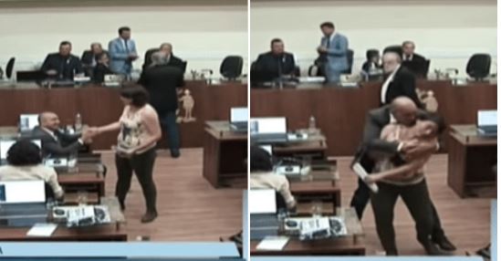 Assédio; Vereador beija vereadora a força durante sessão
