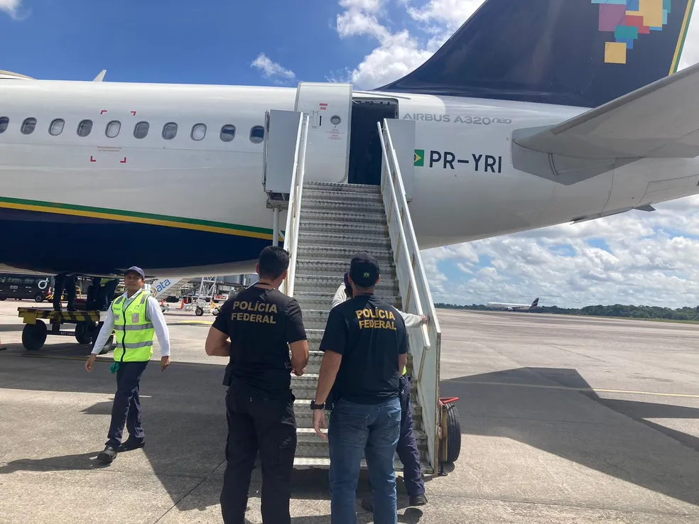 Pará: Polícia Federal prende dentro de avião homem que devia R$ 30 mil em pensão alimentícia