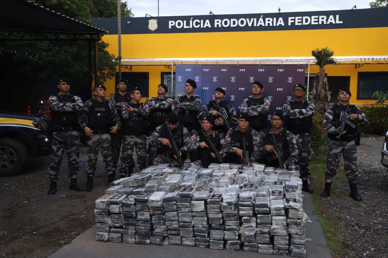 Quase 1 tonelada de cocaína apreendida pela PRF de Marabá