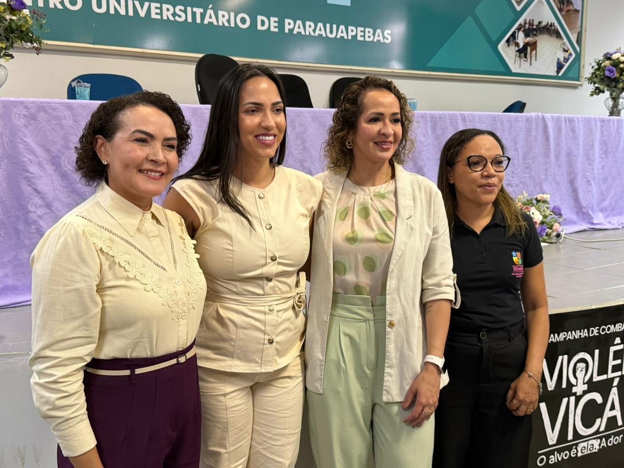 Parauapebas reforça combate à violência contra a mulher durante abertura da campanha contra o feminicídio