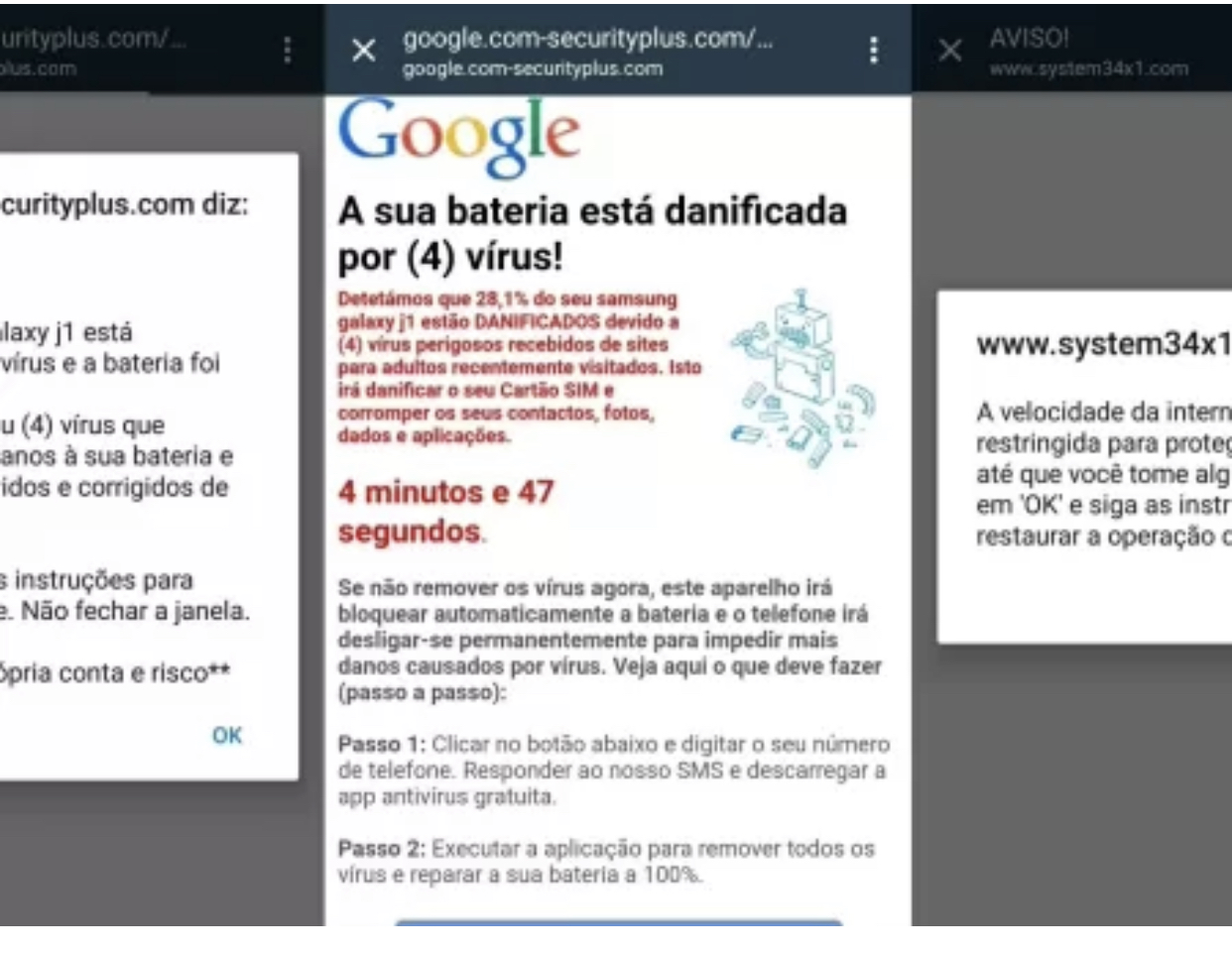 O que fazer quando aparece a mensagem ‘Este celular foi infectado’?
