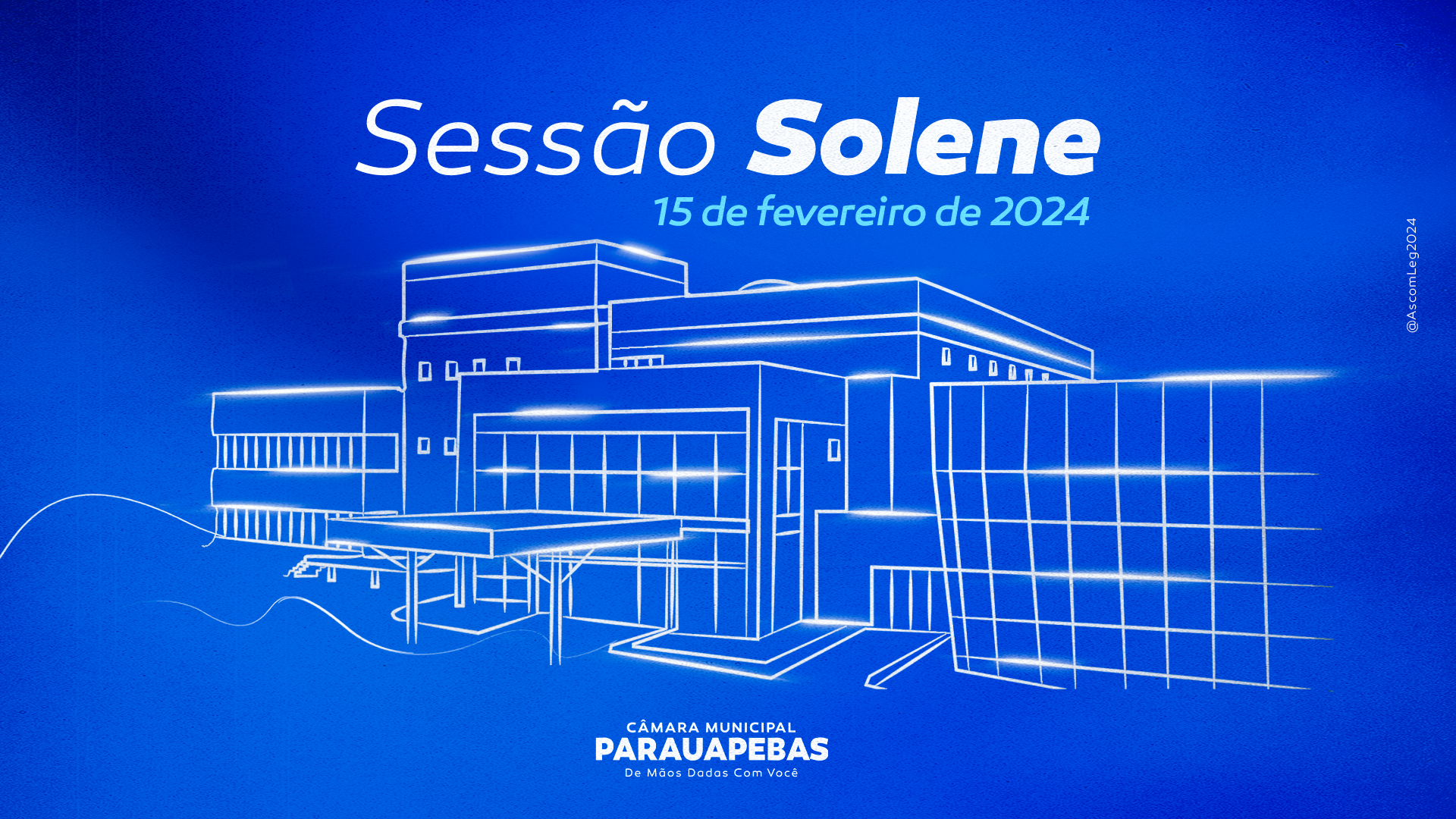 Assista a transmissão ao vivo da sessão solene de abertura dos trabalhos legislativos 2024 da Câmara Municipal de Parauapebas nesta quinta-feira (15)