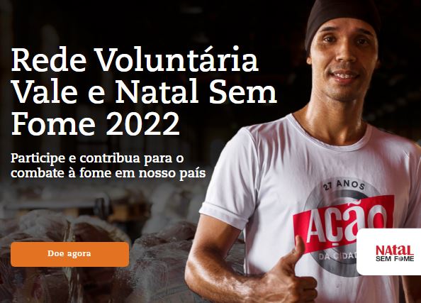 Vale adere à campanha Natal Sem Fome 2022