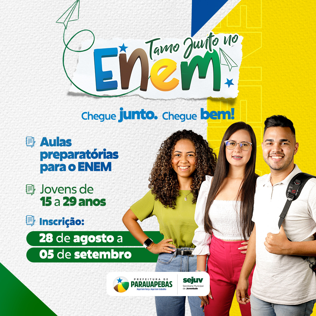 Parauapebas: Inscrições para aulas preparatórias para o Enem 2023 já estão abertas