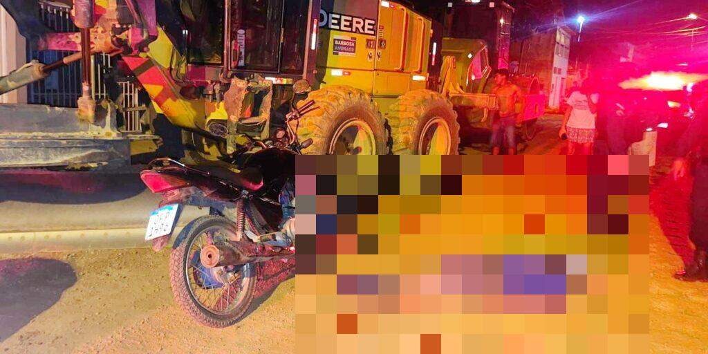 Marabá: Motociclista morre ao colidir com maquinário
