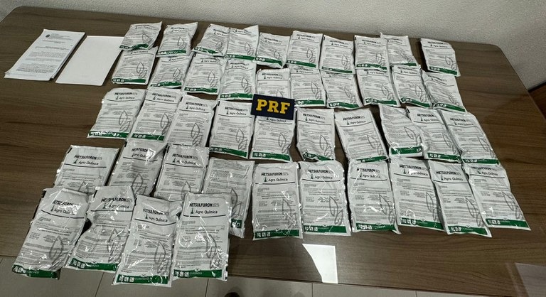 Marabá: PRF apreende 11 kg de agrotóxicos ilegais
