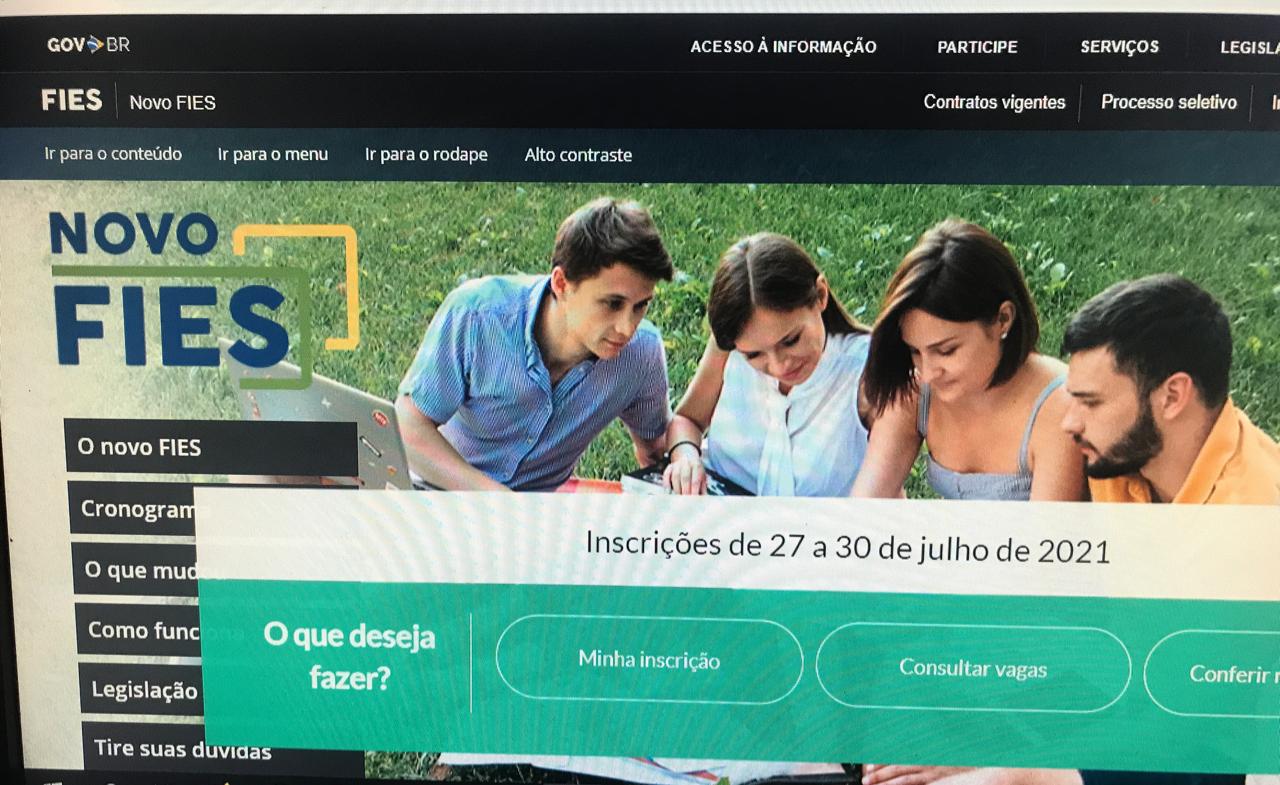 Fies 2021 inscrições abertas: passo a passo como se inscrever