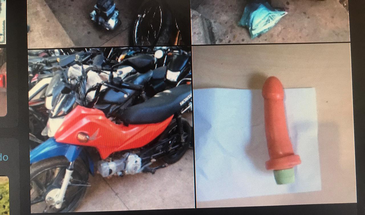 Parauapebas: objeto estranho é encontrado com acusados de desmanche de moto
