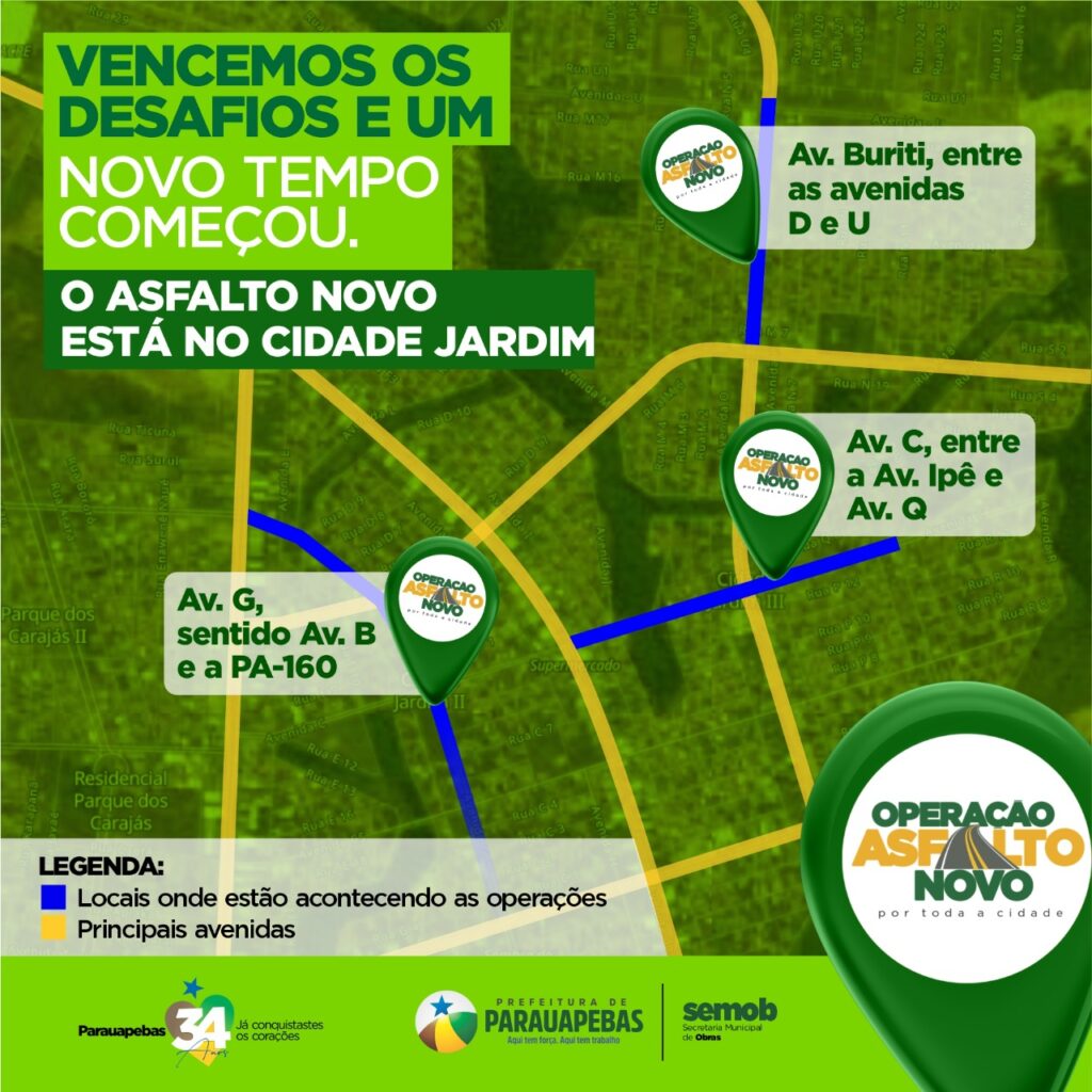 Operação Asfalto Novo – prefeitura divulga novo cronograma
