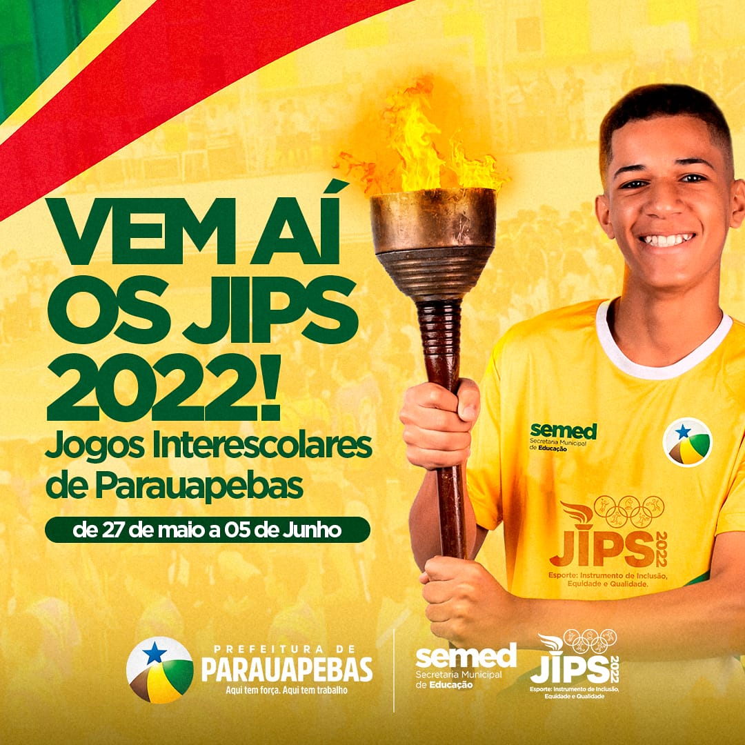 Abertura dos Jogos Interescolares de Parauapebas (Jips) ocorrerá na sexta-feira, 27