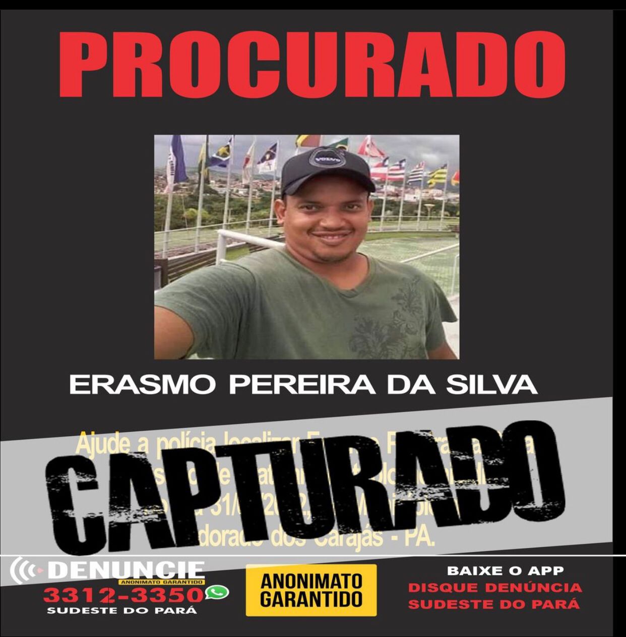 Acusado de triplo homicídio é preso em Palestina do Pará