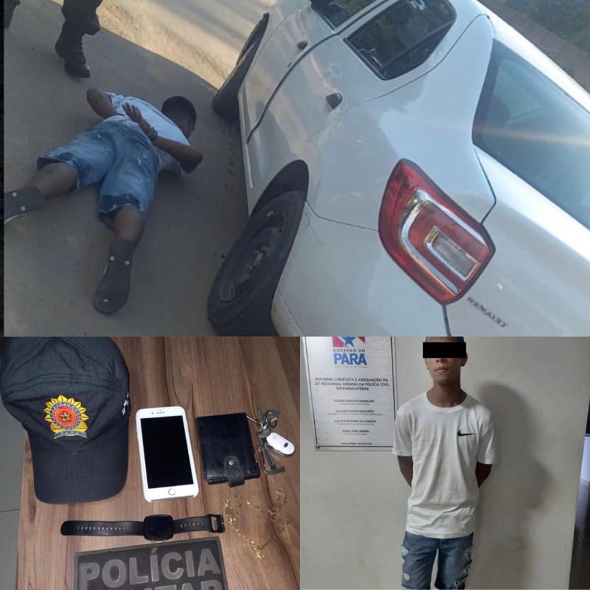  PM  recupera veículo roubado no centro de Parauapebas