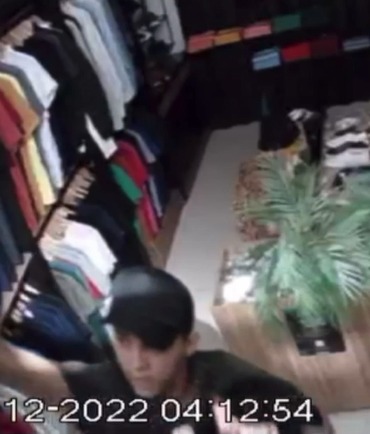 Parauapebas; Vídeo homem furta mais de R$30 mil em roupas e calçados
