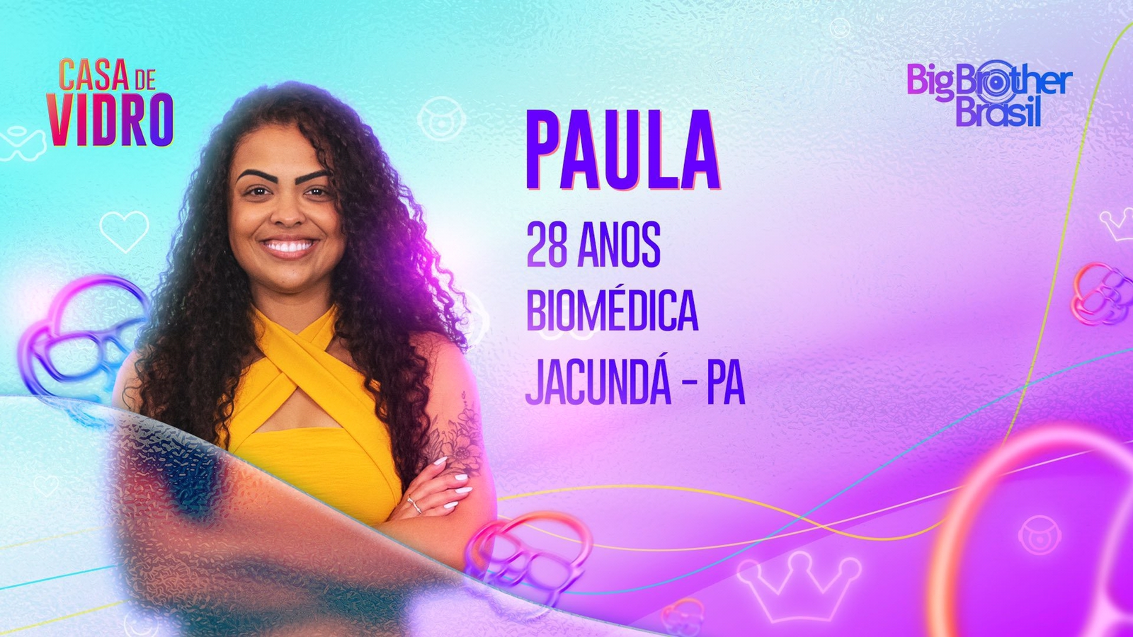 Paraense Paula Freitas está na Casa de Vidro do BBB 23