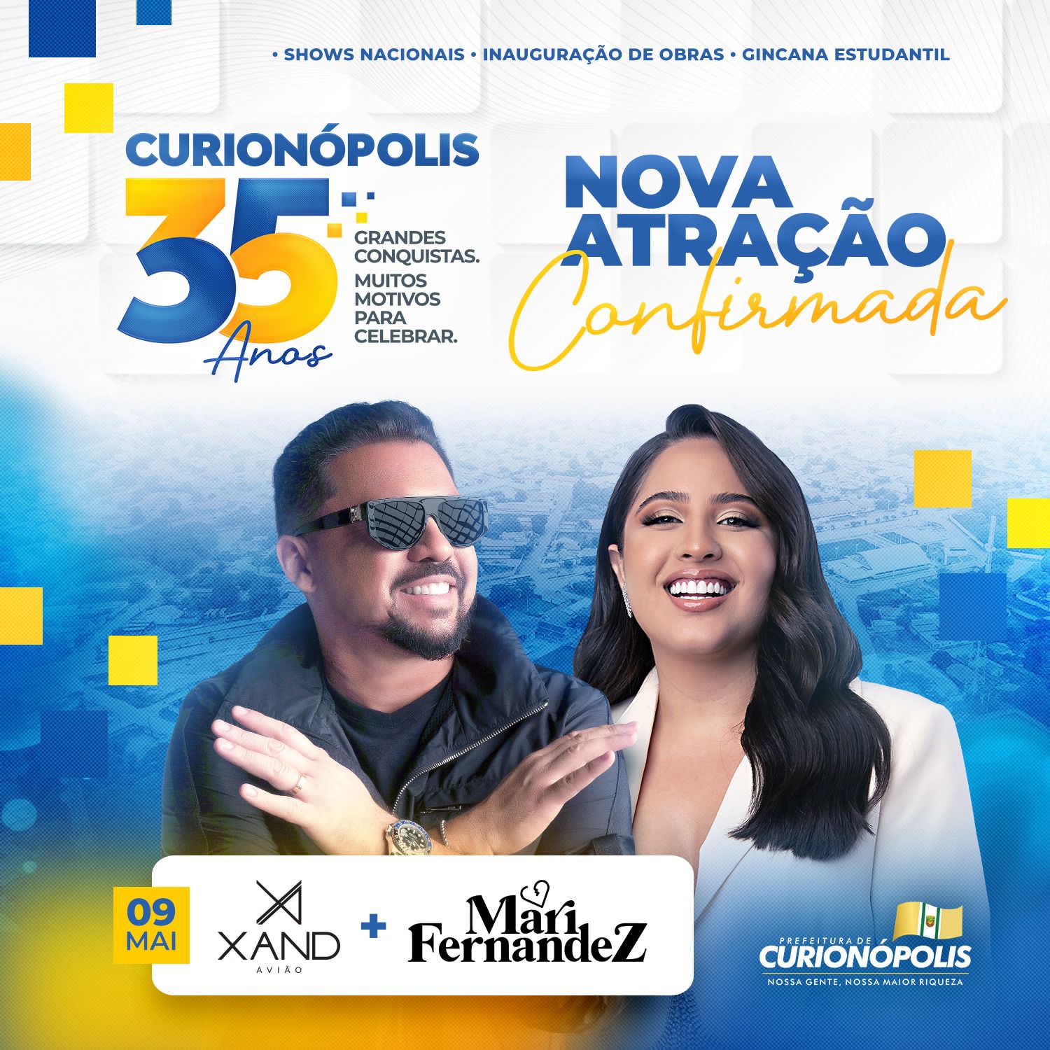 Nota: Divulgada nova atração para aniversário de Curionópolis