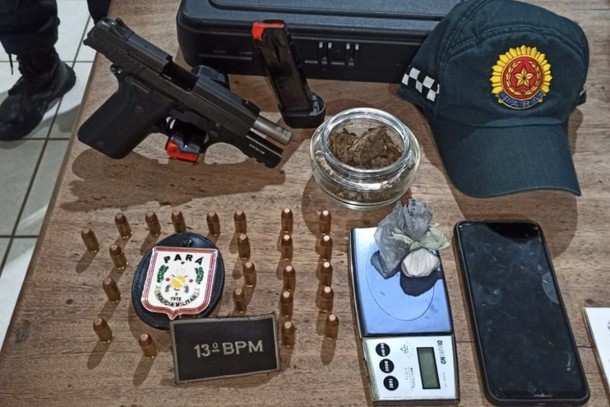 13º BPM recaptura foragido e apreende arma de fogo em Tucuruí