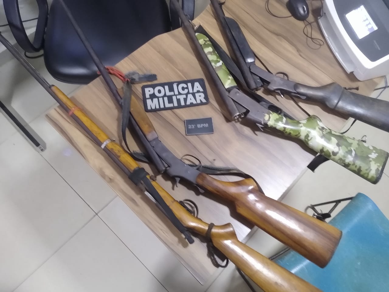Idoso é encaminhado para a delegacia após ser flagrado com armas em Parauapebas