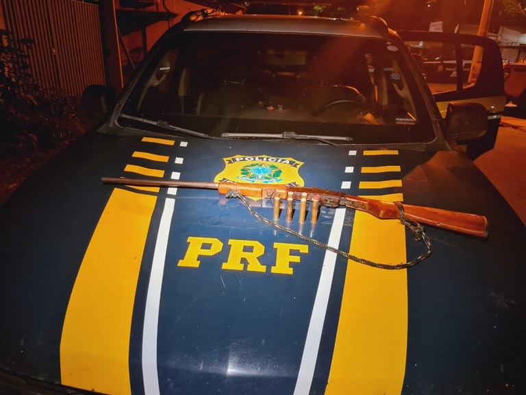 Marabá: PRF apreende arma de fogo e munições