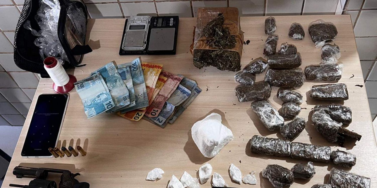 Suspeito de tráfico de drogas é preso