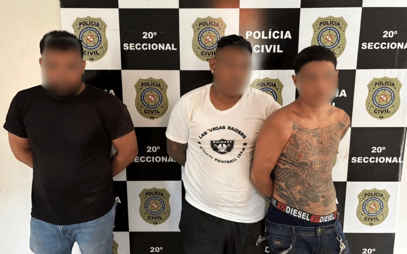Polícia Civil prende trio de traficantes a serviço de facção criminosa em Parauapebas