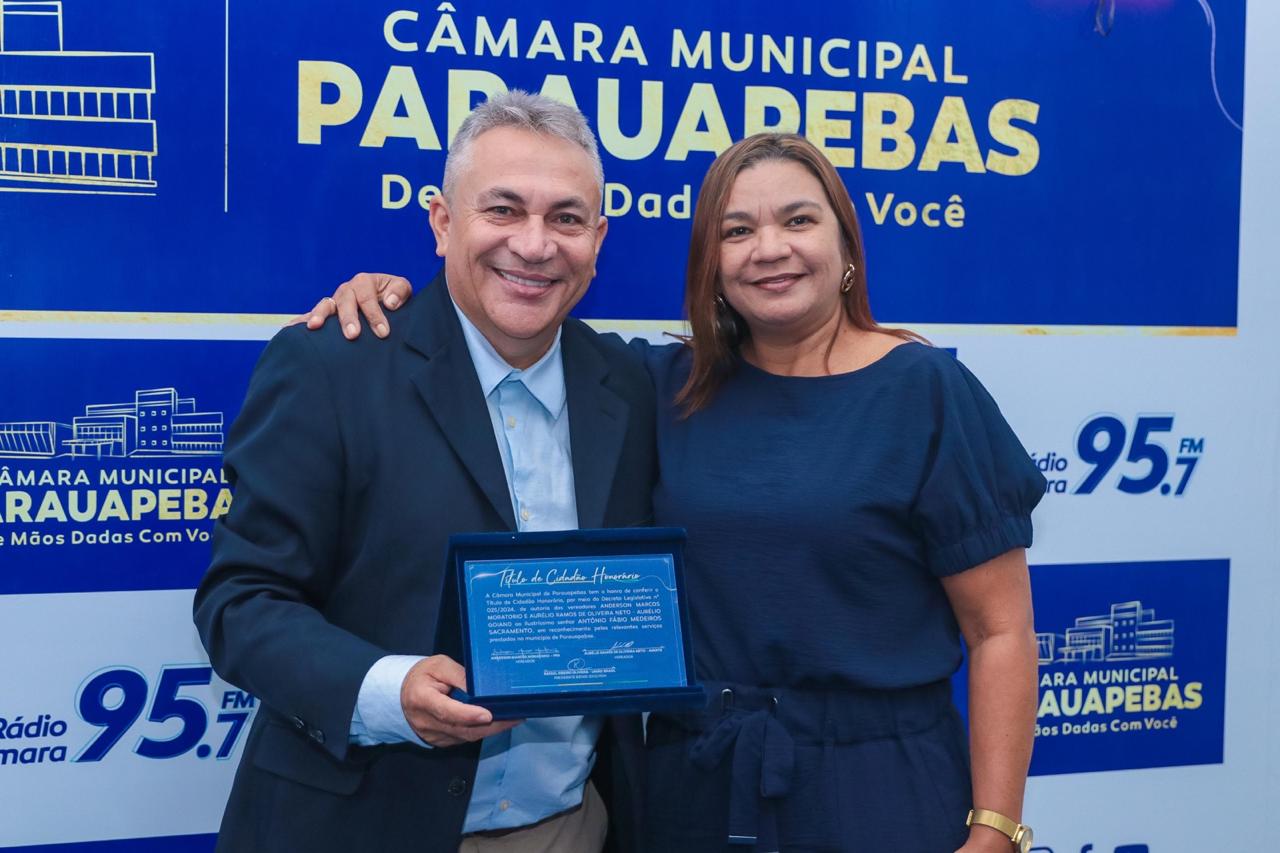Fábio Sacramento recebe título de “Cidadão Honorário de Parauapebas”