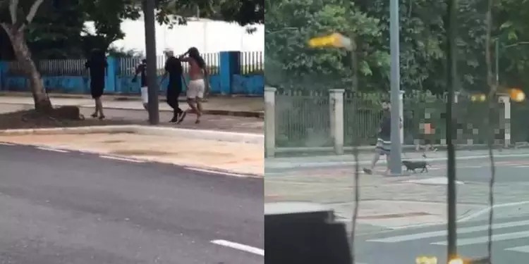 Briga generalizada assusta pedestres no bairro do Marco na Grande Belém