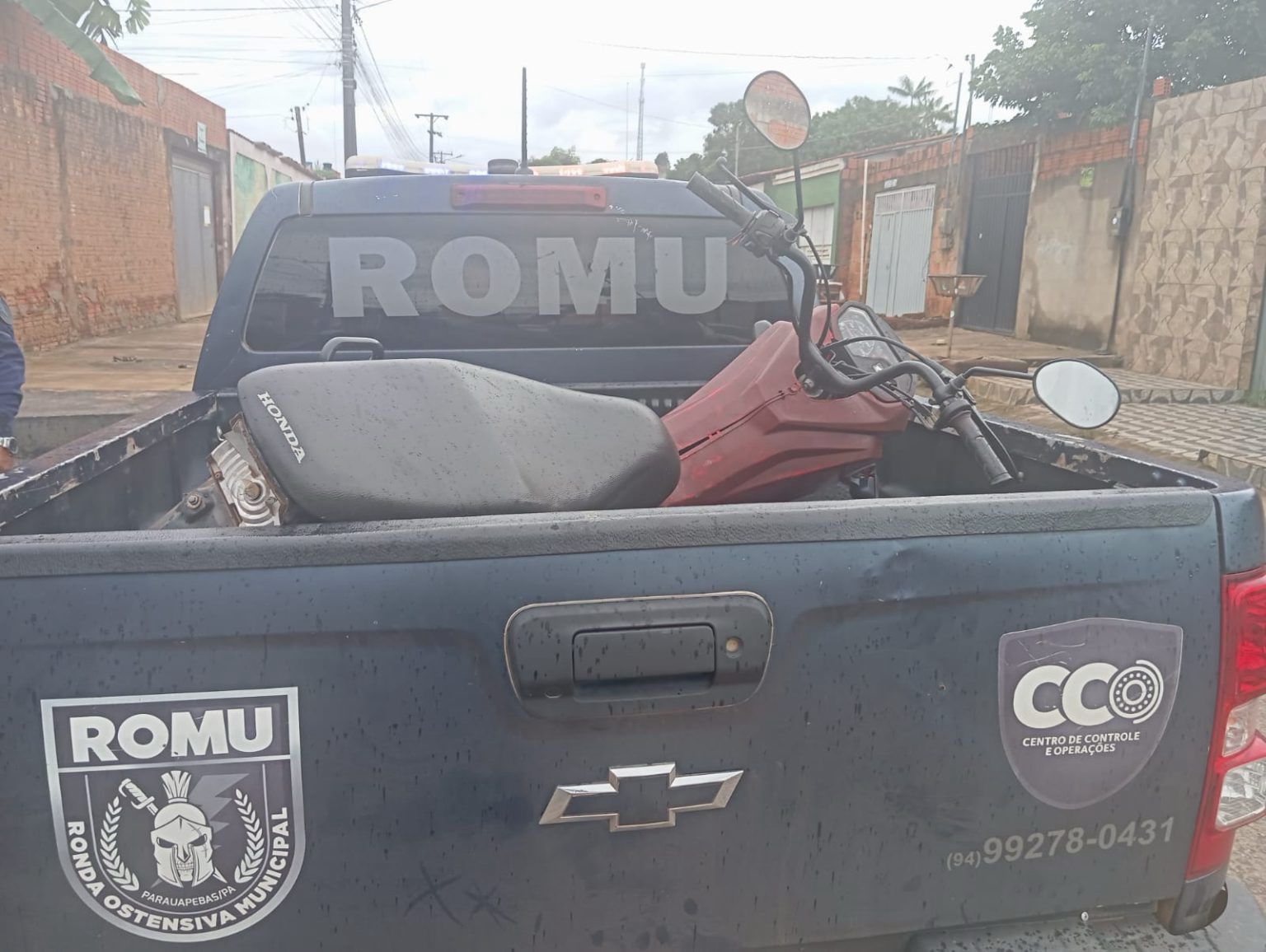 Parauapebas: Guarda Municipal recupera motocicleta roubada