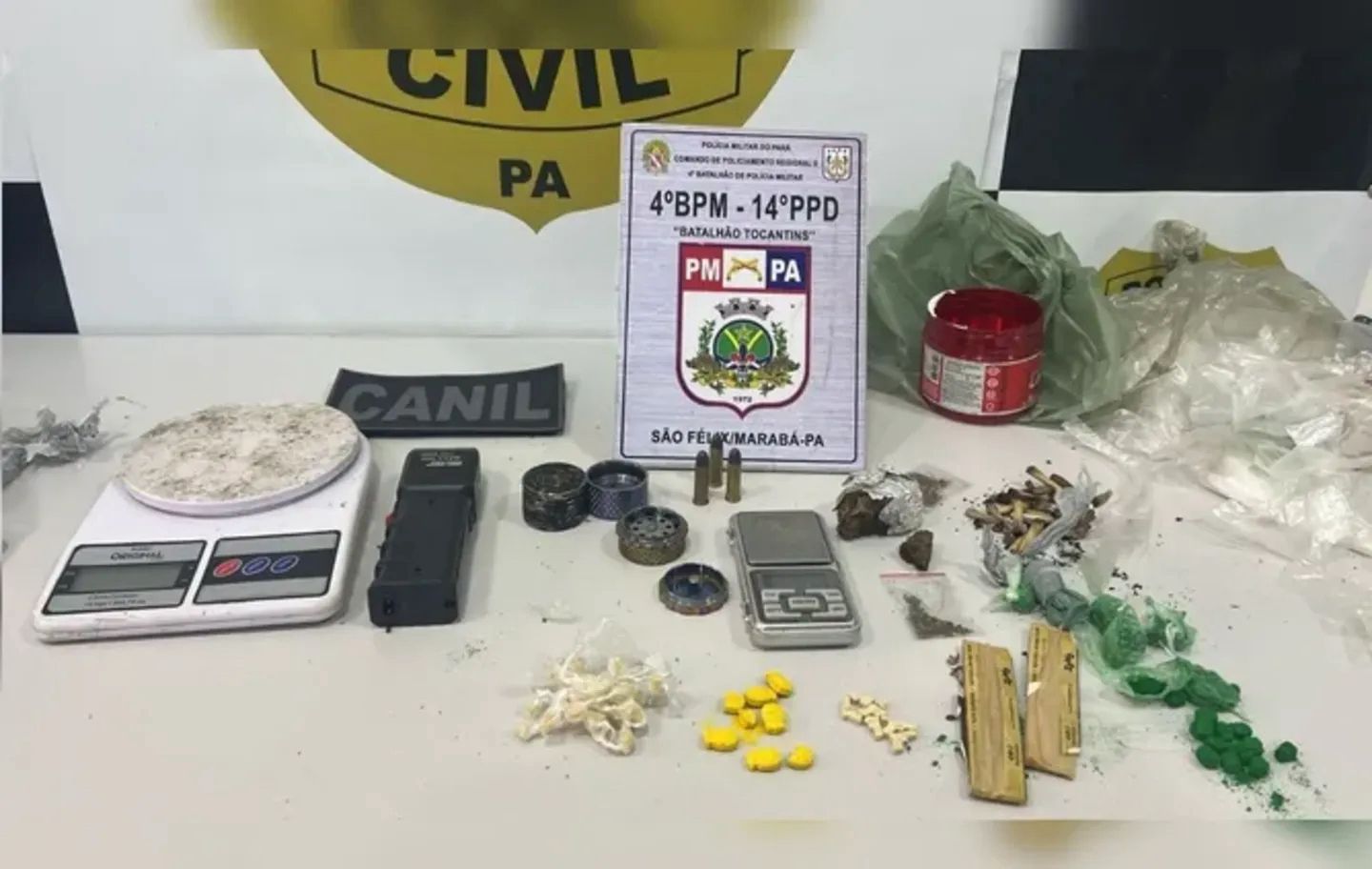 Marabá: Operação policial resulta em apreensão de drogas