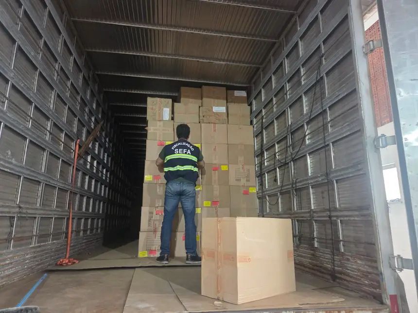 Destinada a Parauapebas: Receita Estadual apreende carga de quase R$ 400 mil em luminárias