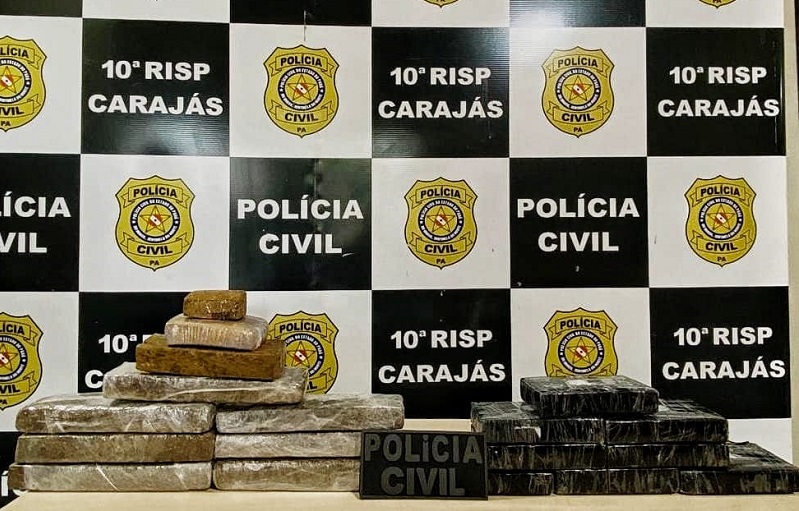 Marabá: Polícia Civil apreende 18 kg de entorpecente em van com destino a Canaã dos Carajás