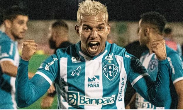 Marcelinho celebra primeiro gol com a camisa bicolor: “Só quem é Paysandu sabe o que é isso”