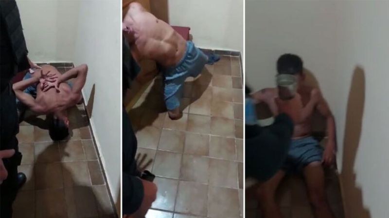 Vídeo: Homem “endemoniado” é exorcizado por policiais
