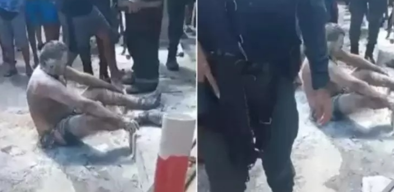 Homem foi preso após tentativa de atear fogo na ex-namorada