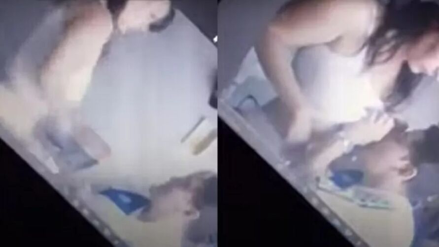 Professor é flagrado beijando seios da esposa em aula online