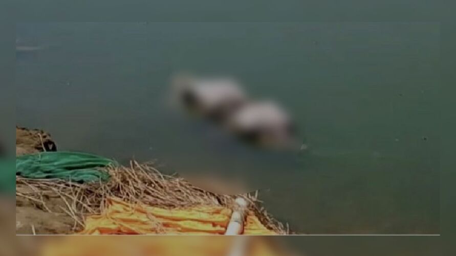 Covid-19: corpos boiam no rio Ganges na Índia