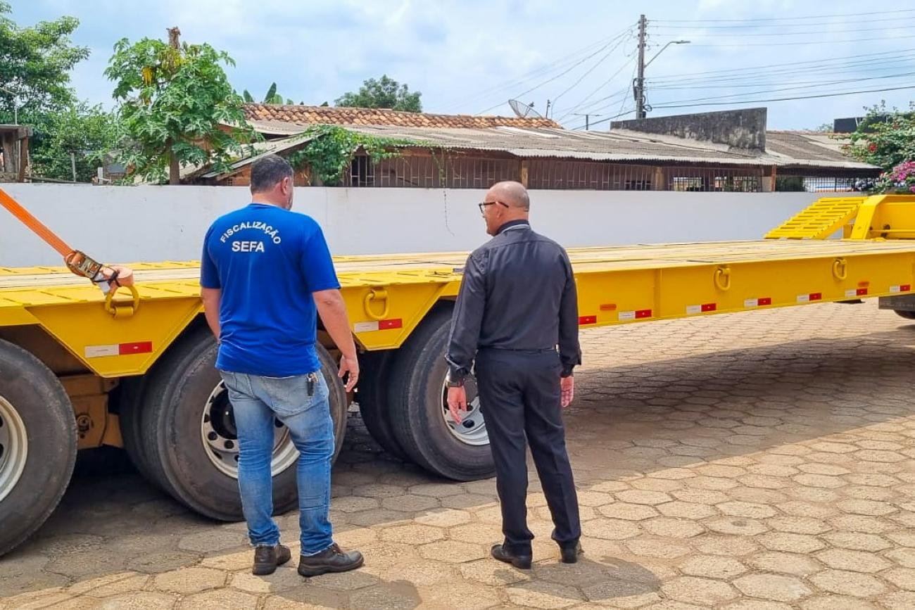Fiscalização da Sefa apreende prancha de caminhão e retém carga por irregularidade no ICMS