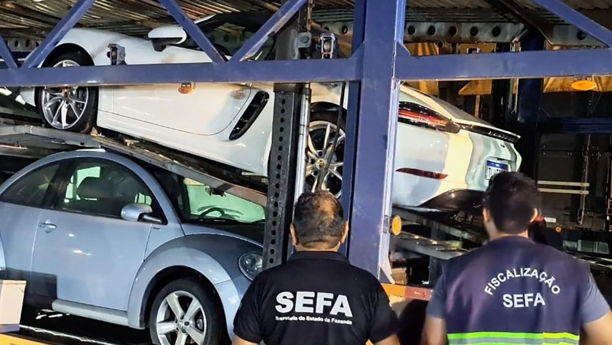 Fiscalização no Pará apreende Porsche de R$ 620 mil por irregularidade em transporte de veículos