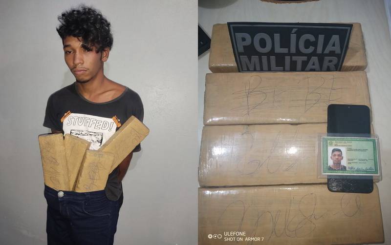 Homem é preso com quase 4 kg de maconha em Nova Ipixuna  
