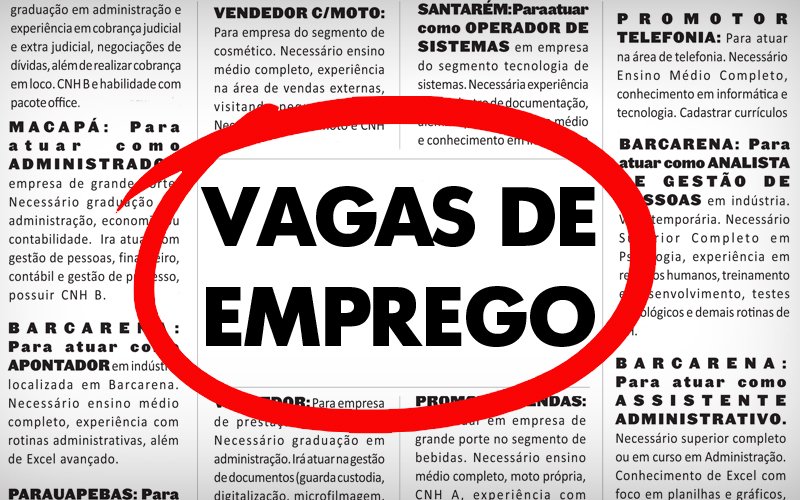 Sine 180 vagas de emprego Canaã dos Carajás