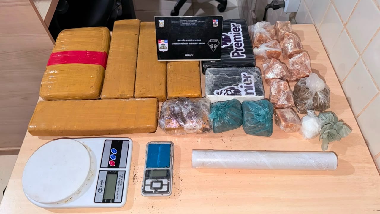 Procurado por homicídio é preso com cerca de 7 quilos de drogas em Marabá
